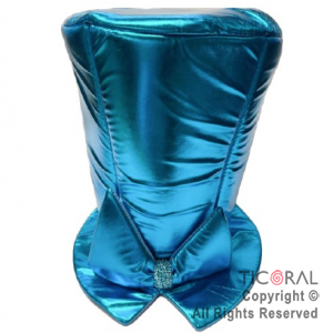 SOMBRERO GALERON METAL LISO CON MO�O AZUL x 1